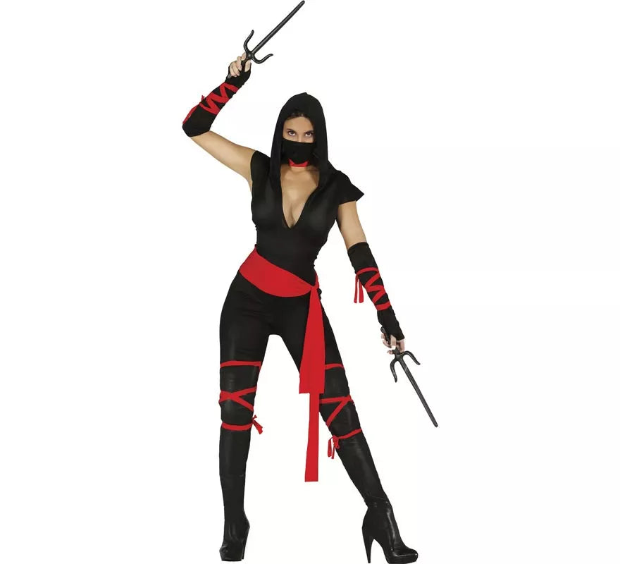Translation missing: es.Disfraz de Black Ninja para mujer