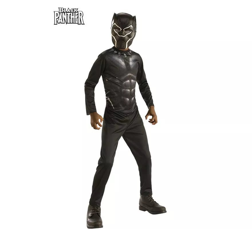 Translation missing: es.Disfraz de Black Panther Opp con máscara para niño