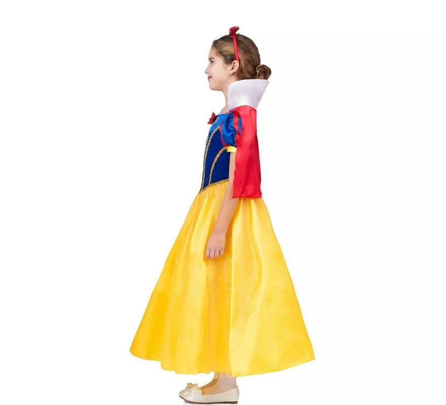 Translation missing: es.Disfraz de Blancanieves con diadema y capa para niña