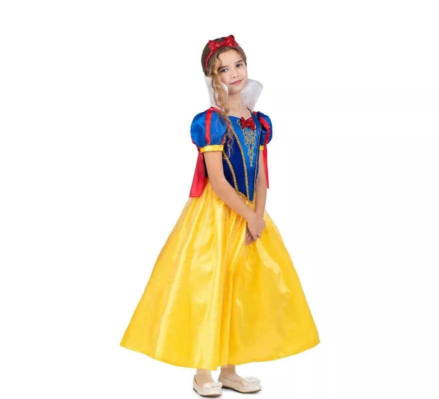 Translation missing: es.Disfraz de Blancanieves con diadema y capa para niña