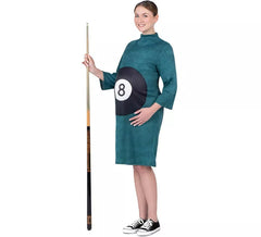 Costume da ballo nero in abito da 8 ball per donne incinte