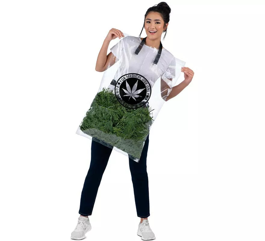 Translation missing: es.Disfraz de Bolsa de Hierba verde para adulto