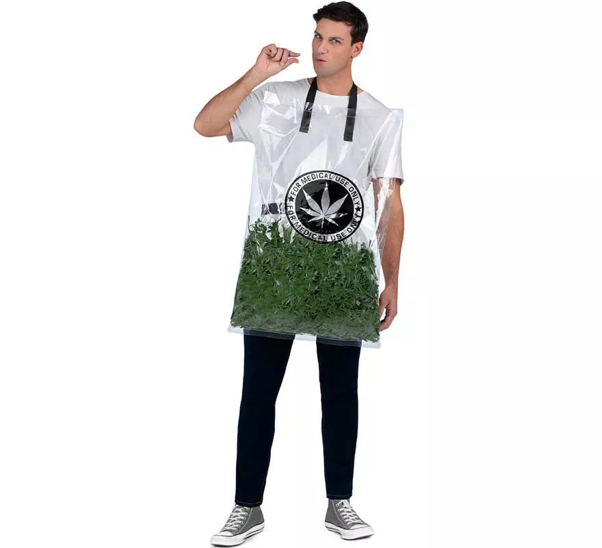 Translation missing: es.Disfraz de Bolsa de Hierba verde para adulto