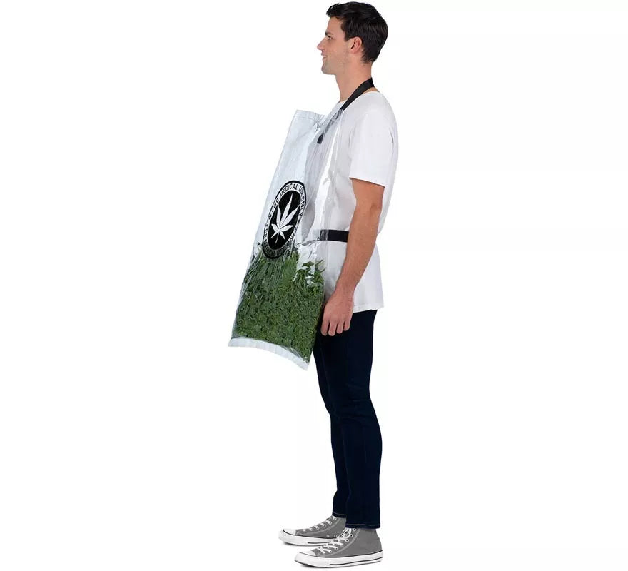 Disfraz de Bolsa de Hierba verde para adulto