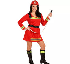 Costume da pompiere con hidrante per donna