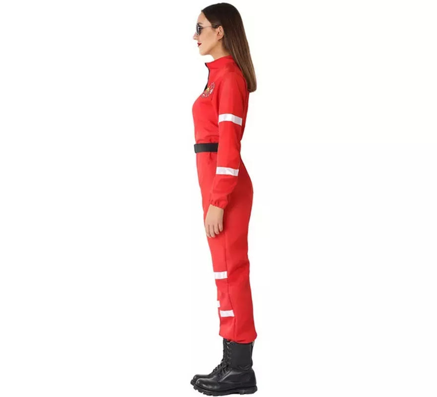 Translation missing: es.Disfraz de Bombera Rojo para mujer