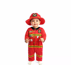 Costume da pompiere con cappello per neonato