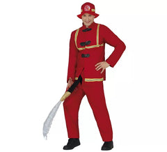 Costume da pompiere con manichetta a sorpresa per uomo
