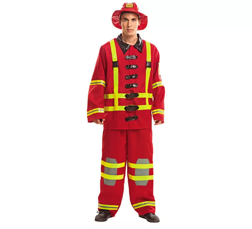 Translation missing: it.Disfraz de Bombero rojo para hombre