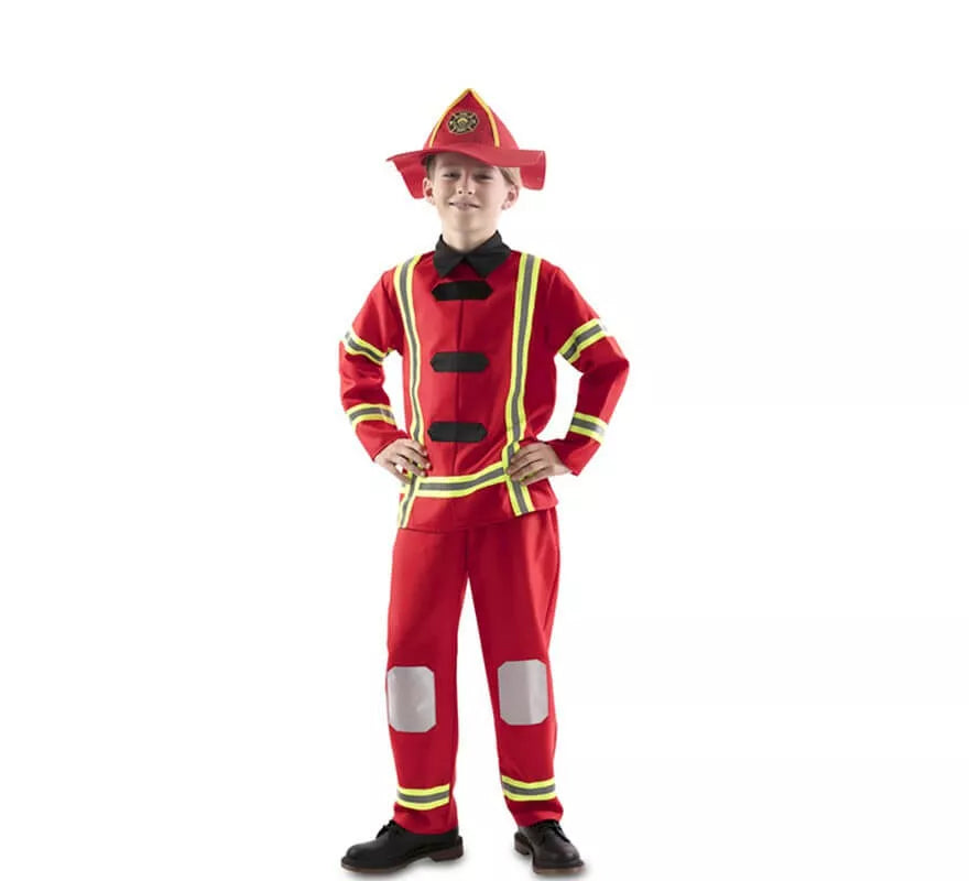 Translation missing: it.Disfraz de Bombero Rojo para niño