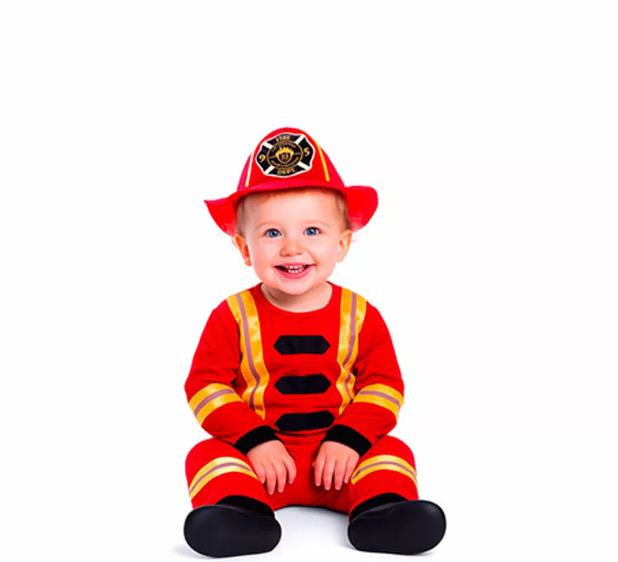 Translation missing: it.Disfraz de Bombero rojo y amarillo para bebé y niño