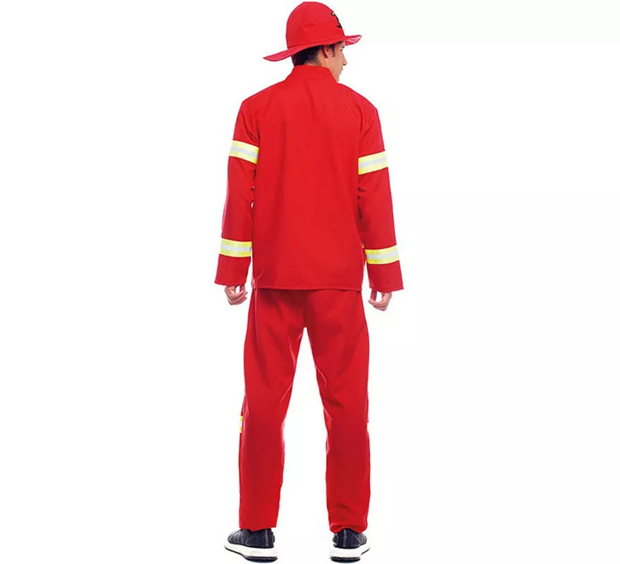 Translation missing: it.Disfraz de Bombero Rojo y Amarillo para hombre