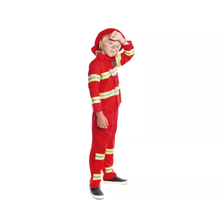 Translation missing: it.Disfraz de Bombero Rojo y Amarillo para niño