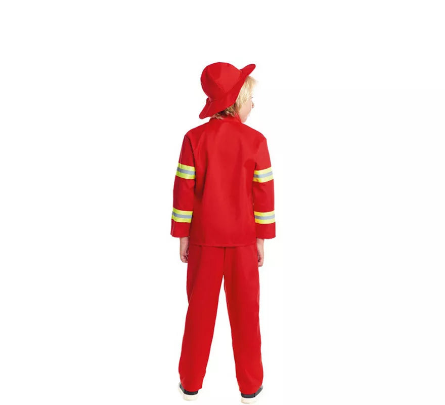 Translation missing: it.Disfraz de Bombero Rojo y Amarillo para niño
