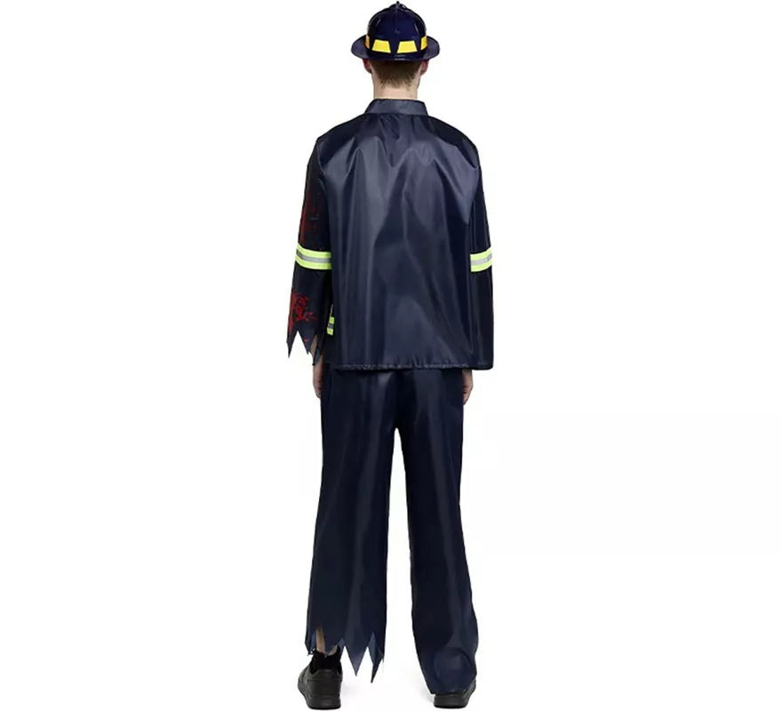 Translation missing: it.Disfraz de Bombero Zombie para hombre