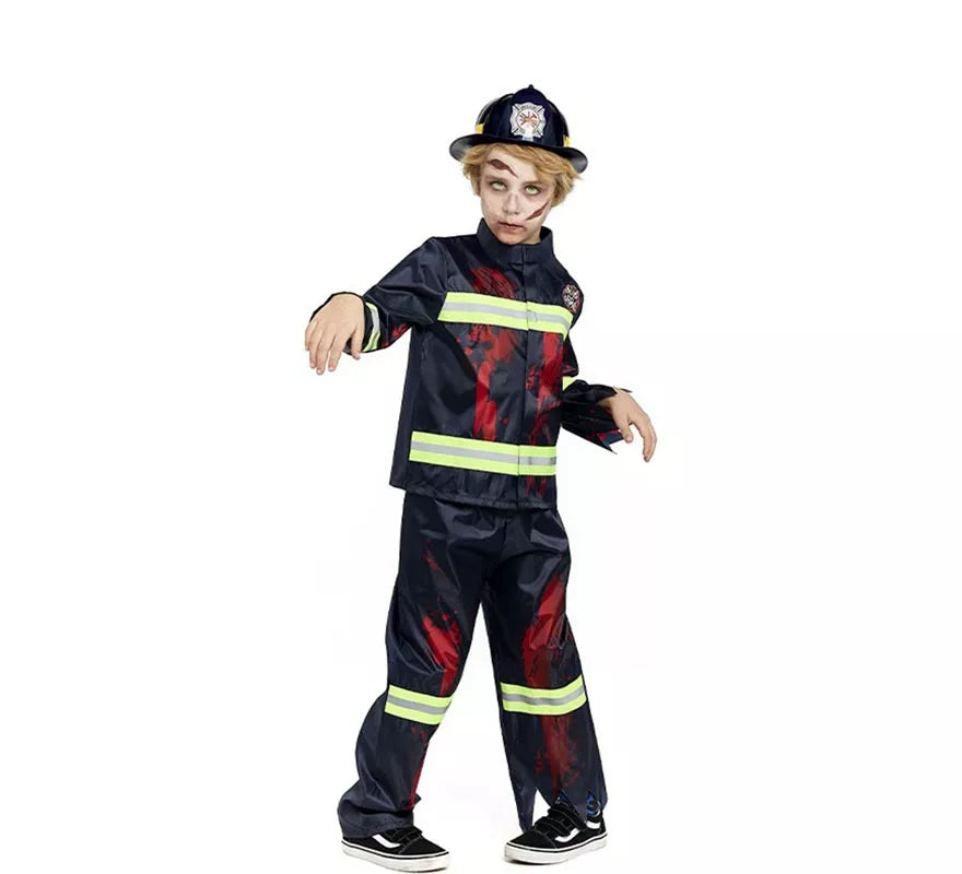 Translation missing: it.Disfraz de Bombero Zombie para niños