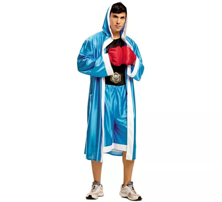 Translation missing: it.Disfraz de Boxeador azul para hombre