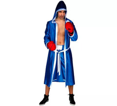 Costume da boxer blu per un uomo