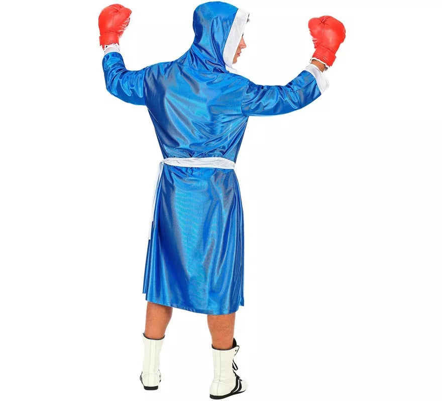 Translation missing: it.Disfraz de Boxeador azul y blanco para hombre