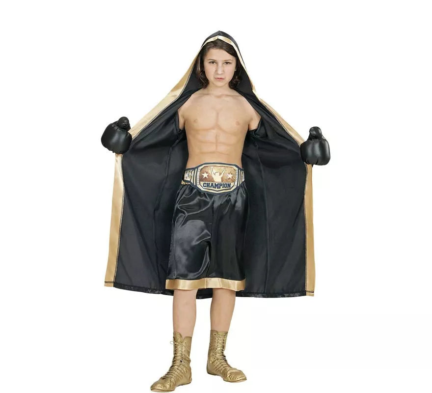 Translation missing: it.Disfraz de Boxeador Campeón del Mundo para niño y adolescente