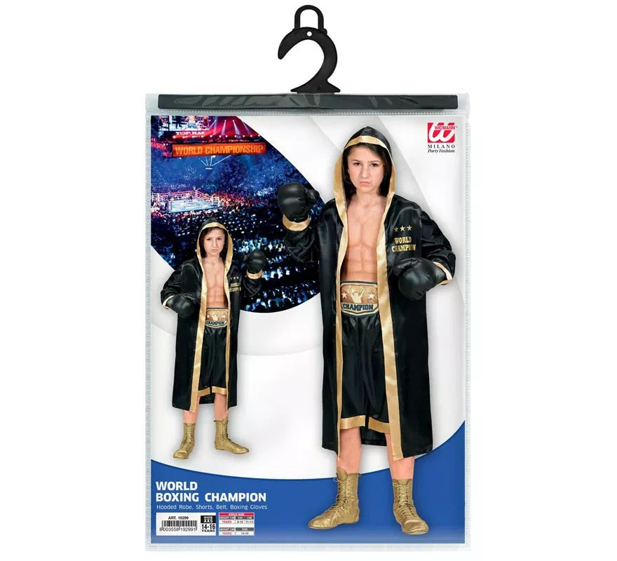 Translation missing: it.Disfraz de Boxeador Campeón del Mundo para niño y adolescente