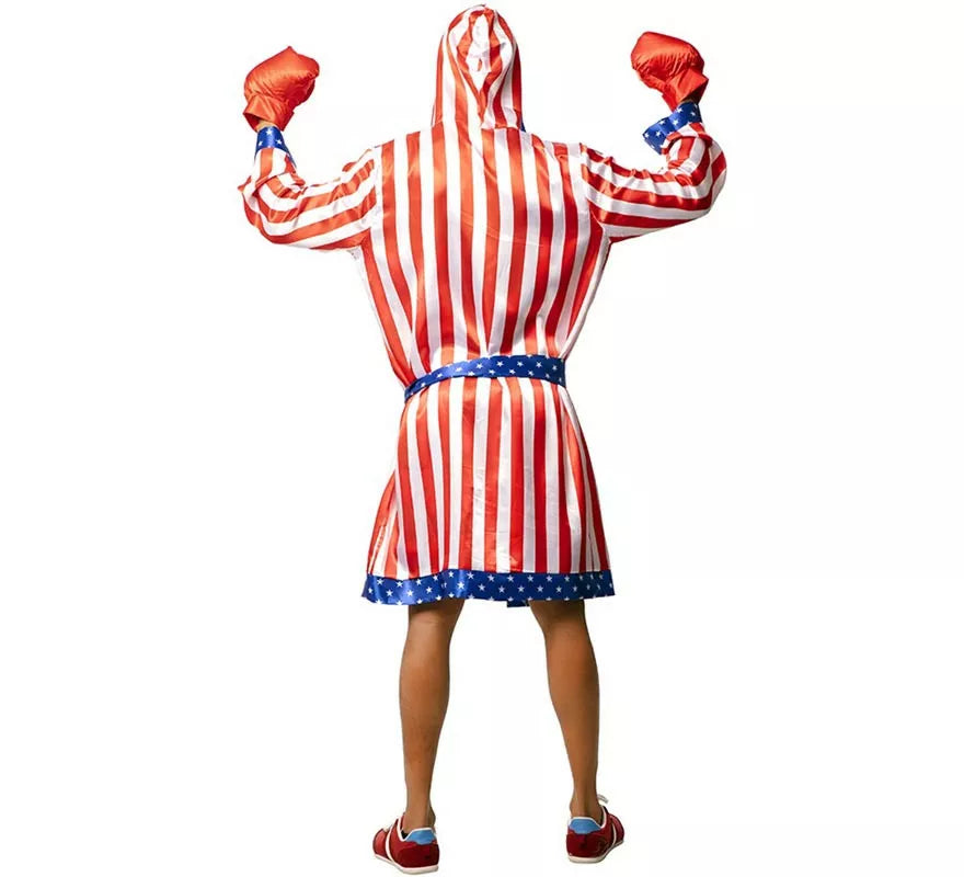 Translation missing: it.Disfraz de Boxeador Profesional USA con cinturón para hombre
