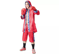 Costume da boxer rosso per un uomo