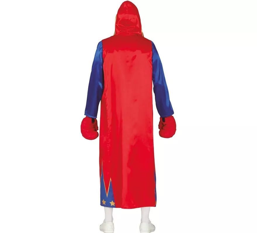 Translation missing: it.Disfraz de Boxeador Rojo y Azul para hombre