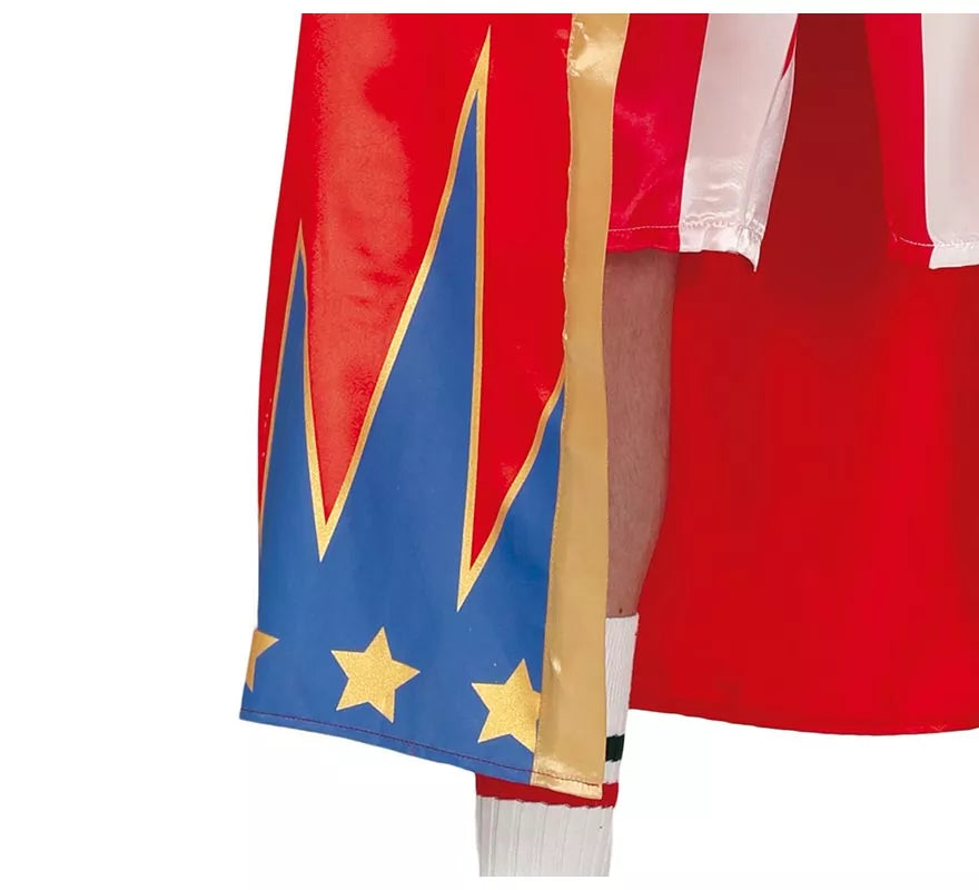 Translation missing: es.Disfraz de Boxeador Rojo y Azul para hombre