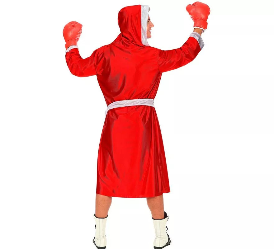 Translation missing: es.Disfraz de Boxeador rojo y blanco para hombre