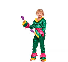 Costume da festa Rumbero brasiliano verde per bambino