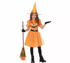 Costume da strega zucca per bambina