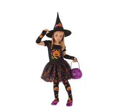 Costume da Strega zucca per bambina e bebé