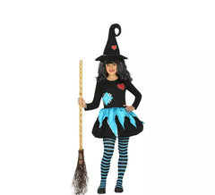 Costume da Strega con cuore per bambina