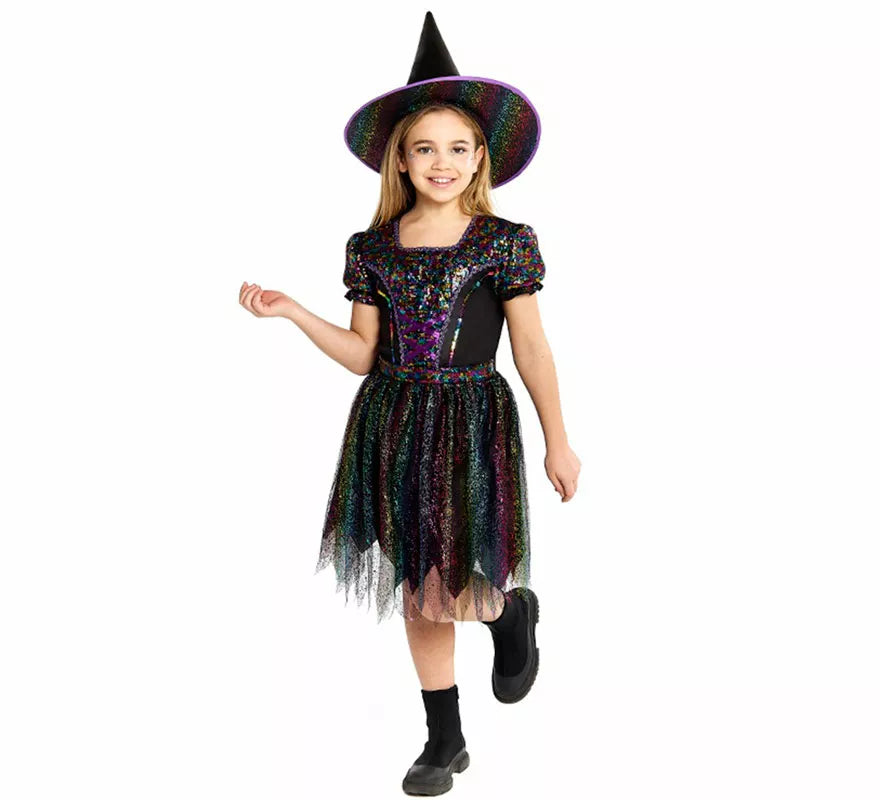 Translation missing: it.Disfraz de Bruja con Lentejuelas para niña