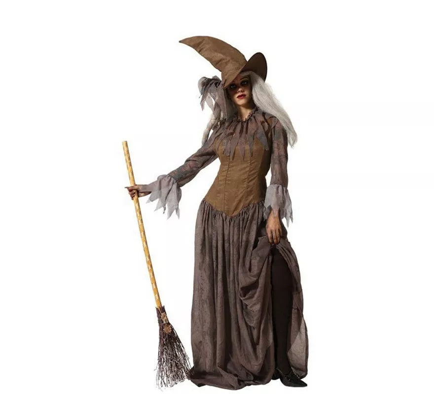 Translation missing: es.Disfraz de Bruja del Bosque Marrón para mujer