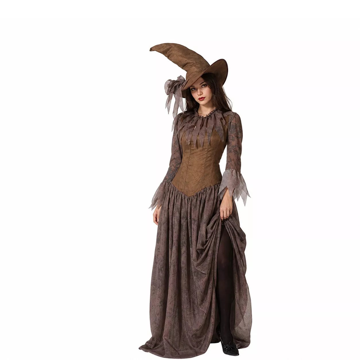 Translation missing: es.Disfraz de Bruja del Bosque Marrón para mujer