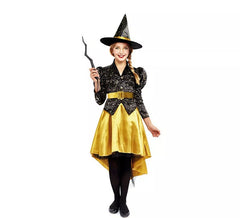 Costume da Strega d'Oro per bambina