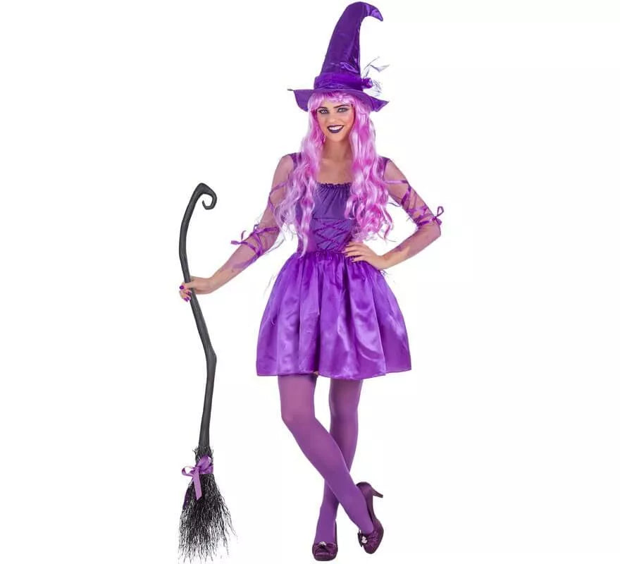 Translation missing: it.Disfraz de Bruja Lila para mujer