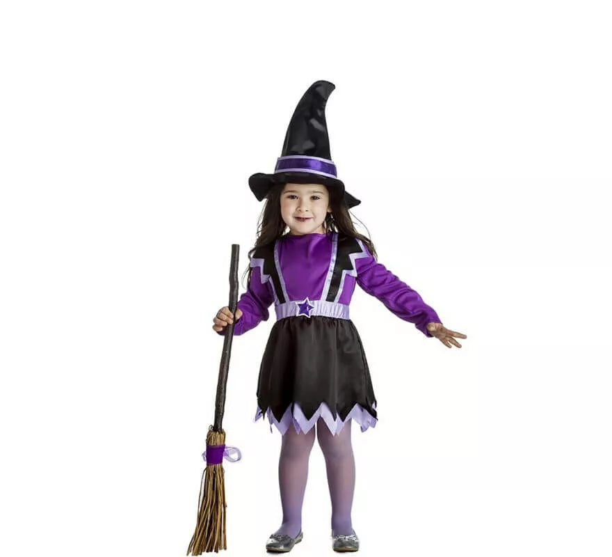 Translation missing: it.Disfraz de Bruja lila para niña
