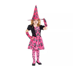 Costume rosa da strega Mininos per bambina