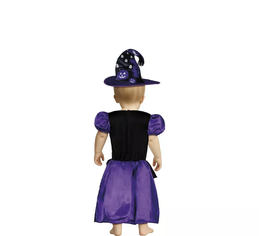 Translation missing: it.Disfraz de Bruja Misteriosa púrpura para niña y bebé