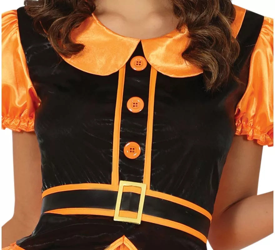 Translation missing: it.Disfraz de Bruja naranja para mujer