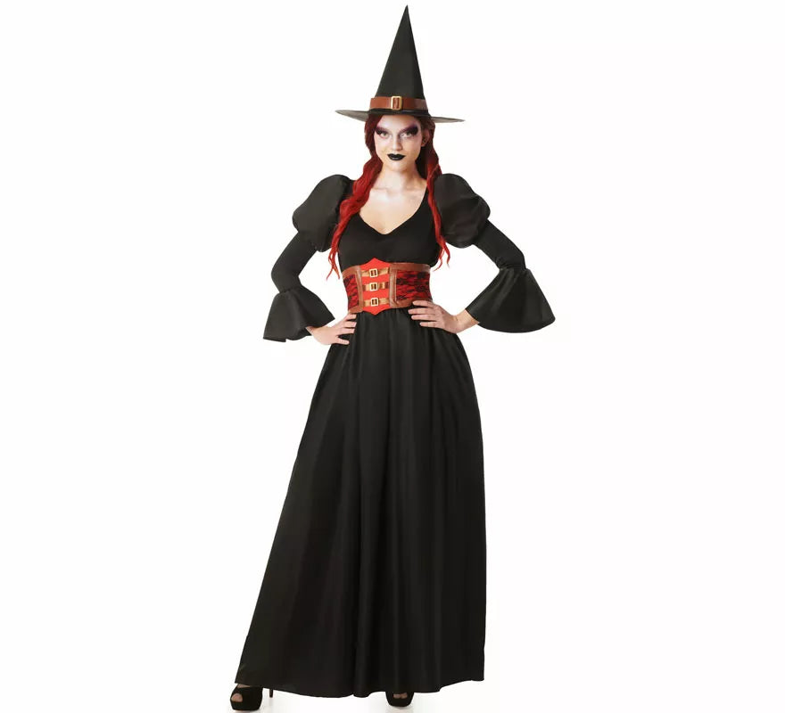 Translation missing: it.Disfraz de Bruja negro con Corset para mujer