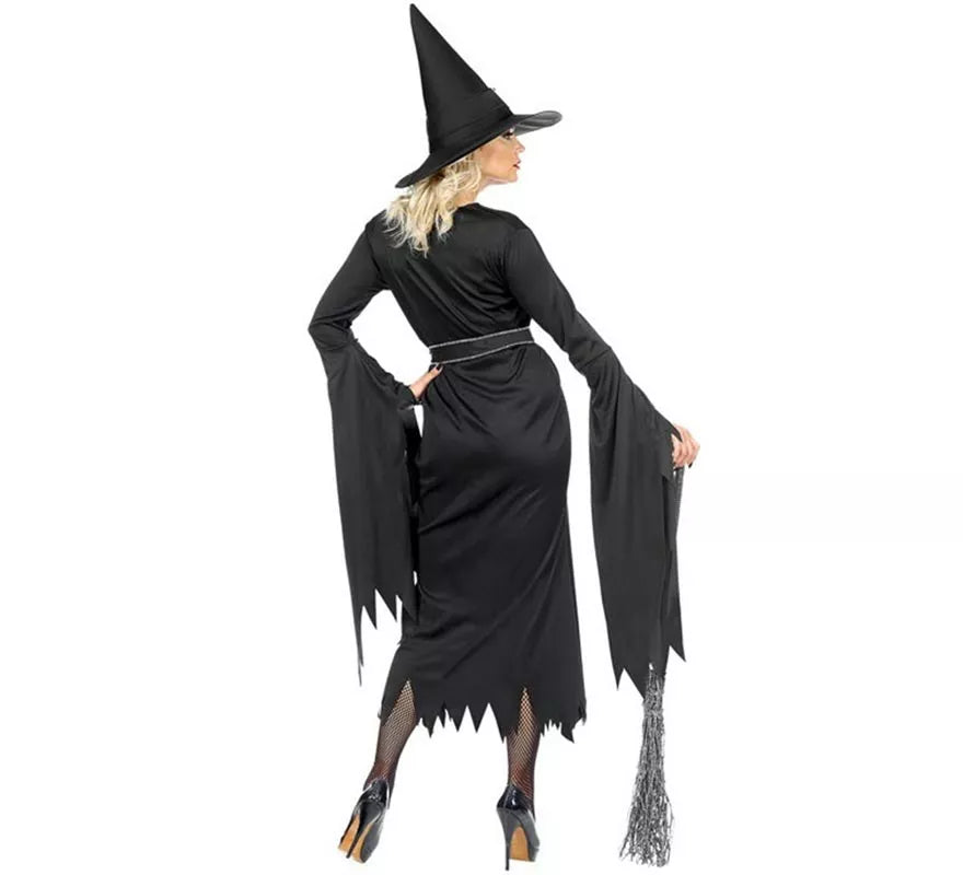 Translation missing: it.Disfraz de Bruja negro con Sombrero para mujer