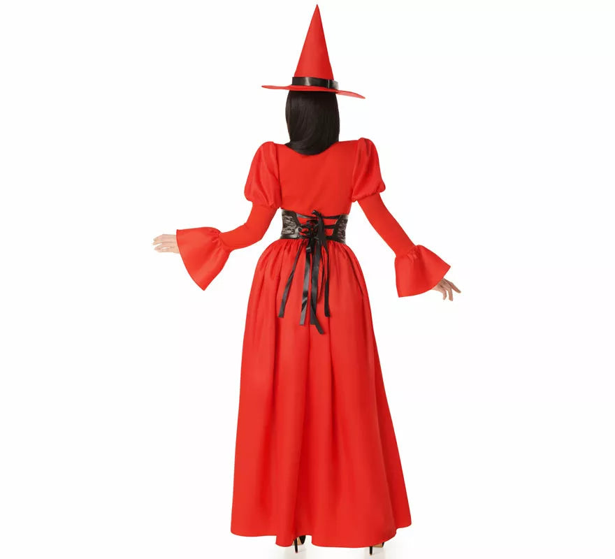 Translation missing: it.Disfraz de Bruja rojo con Corset para mujer