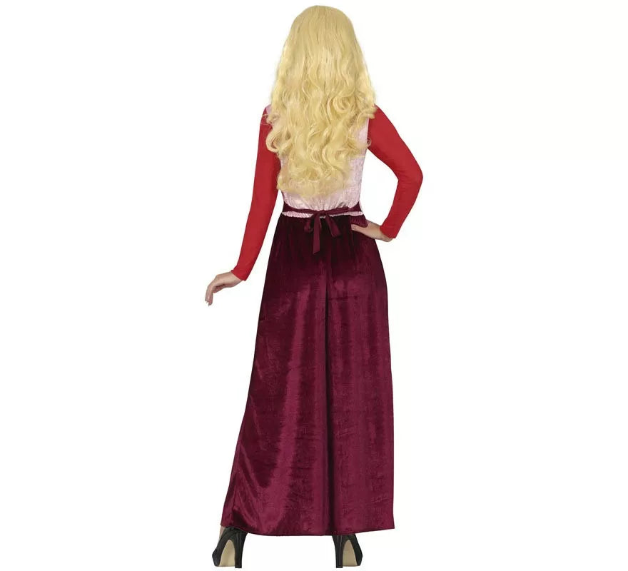 Disfraz de Bruja rojo para mujer