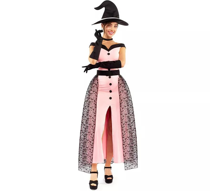 Translation missing: es.Disfraz de Bruja Rosa Vintage para mujer