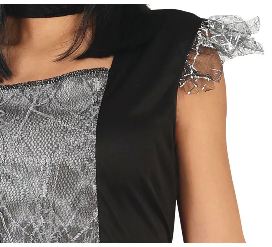 Translation missing: es.Disfraz de Bruja Spiderweb plateada para mujer