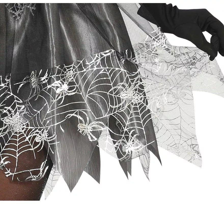 Translation missing: es.Disfraz de Bruja Spiderweb plateada para mujer